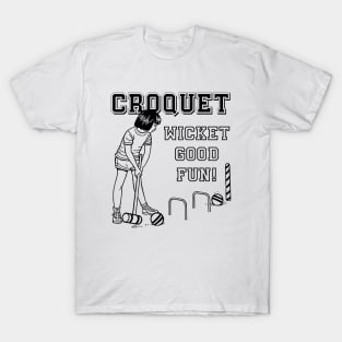 Lispe Croquet Wicket Good Fun! T-Shirt